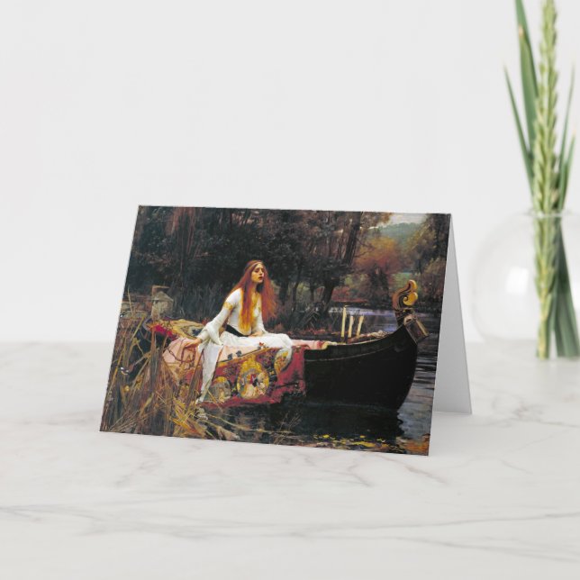The Lady of Shalott Card (Front)
