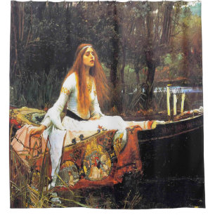The Lady of Shalott (High Res) By John Waterhouse Shower Curtain