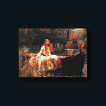 The Lady of Shalott John William Waterhouse Canvas Print<br><div class="desc">This canvas art features a classic oil painting by John William Waterhouse - 'The Lady of Shalott' (1888),  based on a poem by Alfred,  Lord Tennyson. The origin of both is in the King Arthur legend,  inspired by the character of Elaine of Astolat.</div>