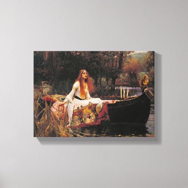 The Lady of Shalott John William Waterhouse Canvas Print (Front)