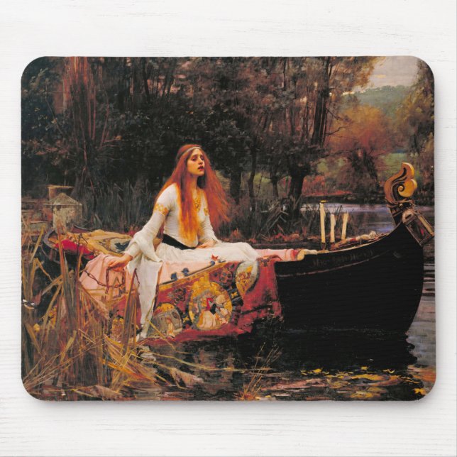 The Lady of Shalott John William Waterhouse Mouse Pad (Front)