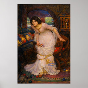 The Lady of Shalott Looking at Lancelot Poster