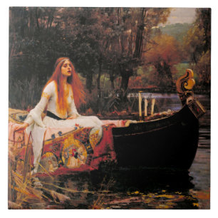 The Lady of Shalott (Mediaeval Beauty) Tile