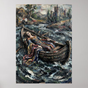 The Lady of Shalott Painterly Art Poster