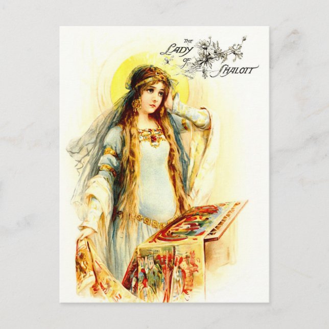 The Lady of Shalott Postcard (Front)