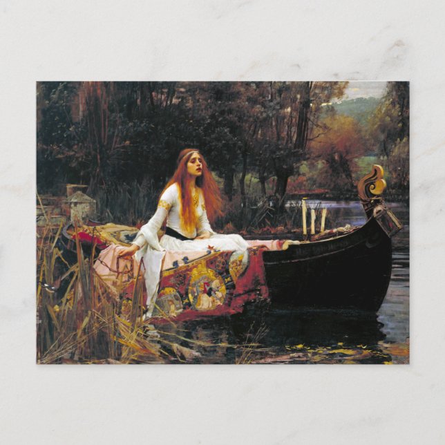 The Lady of Shalott Postcard (Front)
