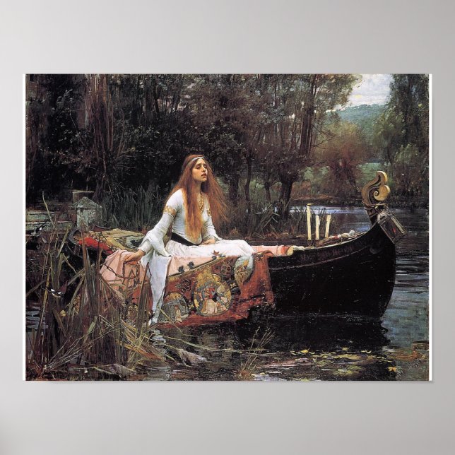 The Lady of Shalott Poster By John W. Waterhouse (Front)
