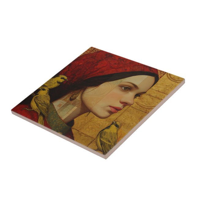 The Lady of Silent Wings Tile (Side)