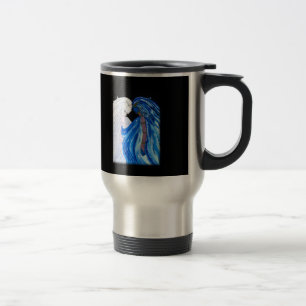 The Lady of the Blue Flame Travel Mug