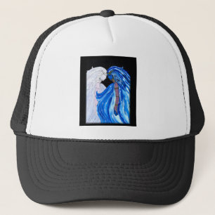 The Lady of the Blue Flame Trucker Hat