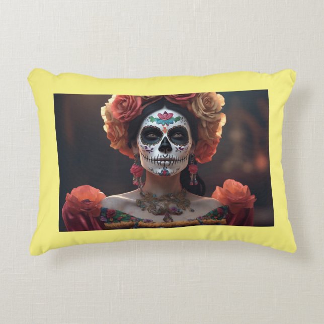 The Lady of the Dead Decorative Cushion (Front)