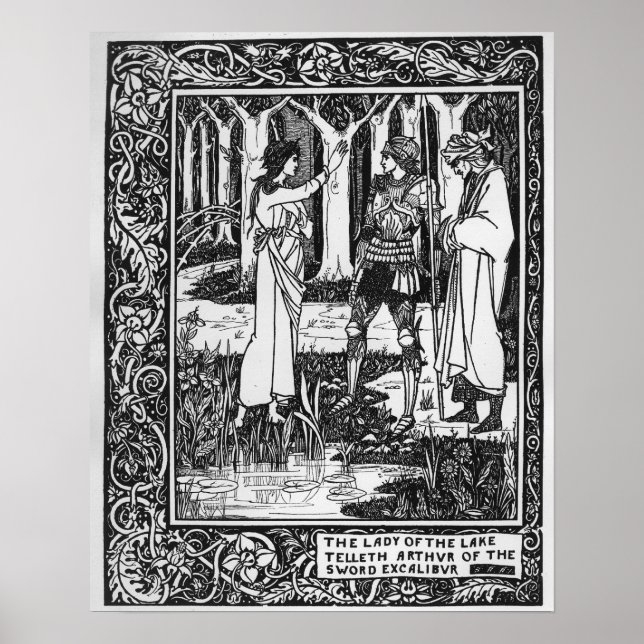 The Lady of the Lake telleth Arthur Poster (Front)