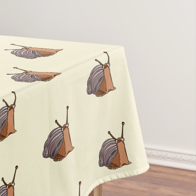 The Lady Snail Tablecloth (In Situ)