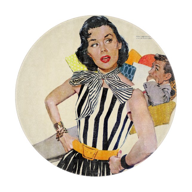 The Lady Was Insulted 2 Cutting Board (Front)