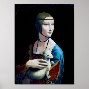 The Lady with an Ermine, Leonardo da Vinci Poster