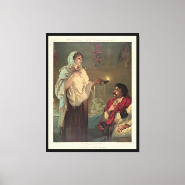 The Lady with the Lamp (Florence Nightingale) Canvas Print (Front)