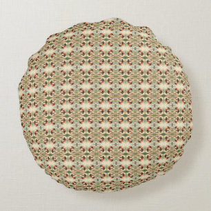 The Ladybug and the Hidden Nectar Kingdom Round Cushion