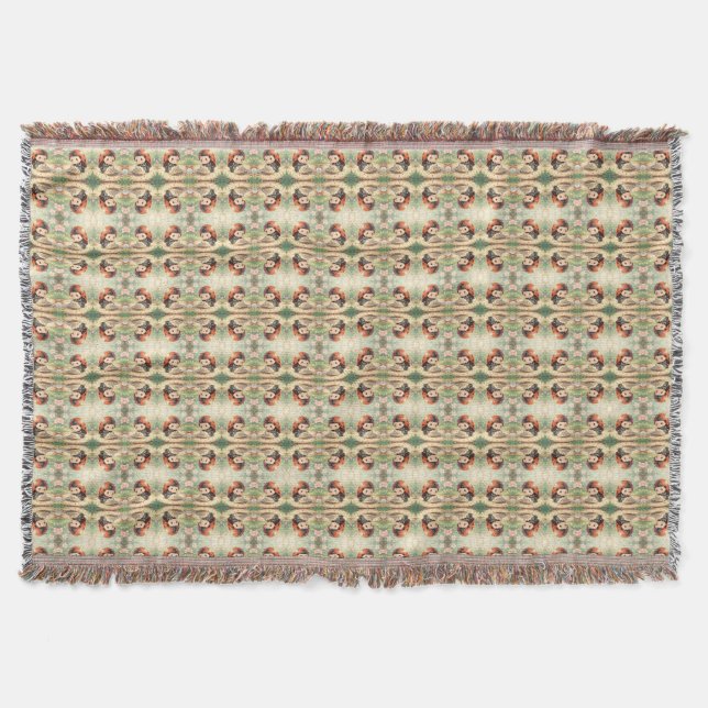 The Ladybug and the Hidden Nectar Kingdom Throw Blanket (Front)