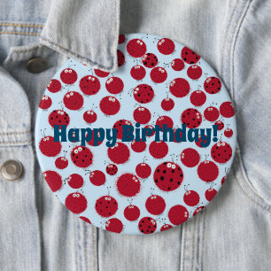 The Ladybug Shindig 6 Cm Round Badge