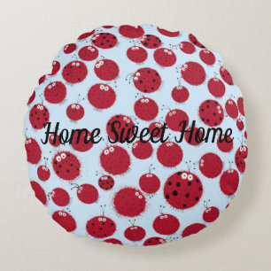 The Ladybug Shindig Round Cushion