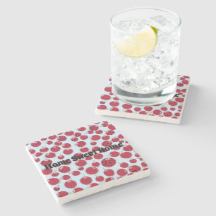 The Ladybug Shindig Stone Coaster