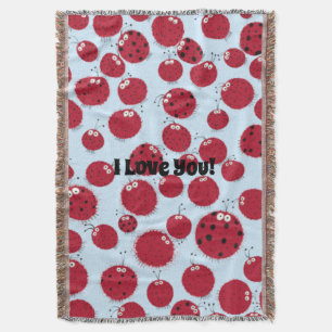 The Ladybug Shindig Throw Blanket