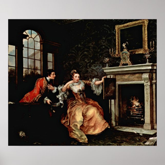 The Lady's Last Stake. by William Hogarth Poster (Front)