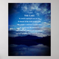 The Lake Edgar Allan Poe Poem