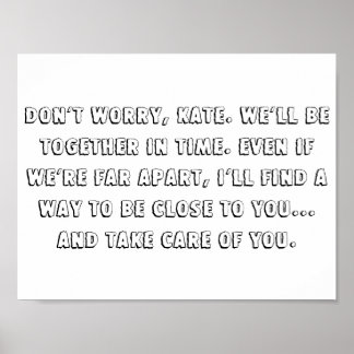 The lake house quote 11" x 8.5" poster