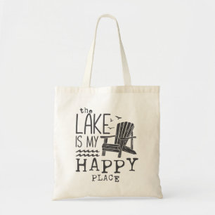 The Lake Is My Happy Place Tote Bag