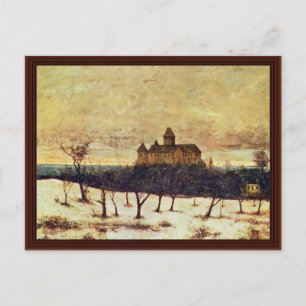 The Lake Neuchâtel By Courbet Gustave Postcard