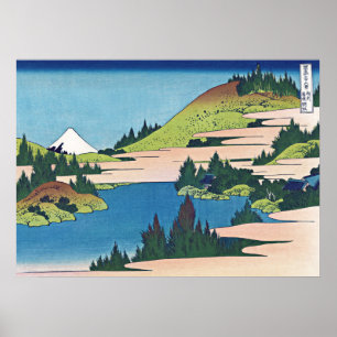 The lake of Hakone in Sagami Province Poster