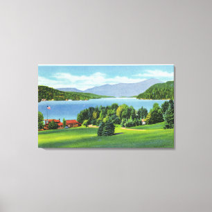 The Lake Whiteface Mt in Distance Canvas Print