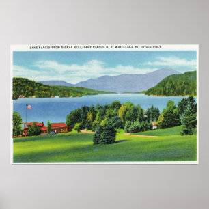 The Lake Whiteface Mt in Distance Poster