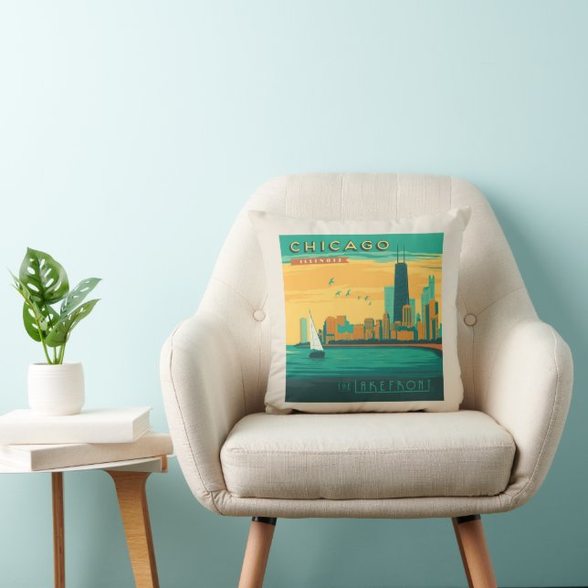 The Lakefront | Chicago, Illinois Cushion (Chair)