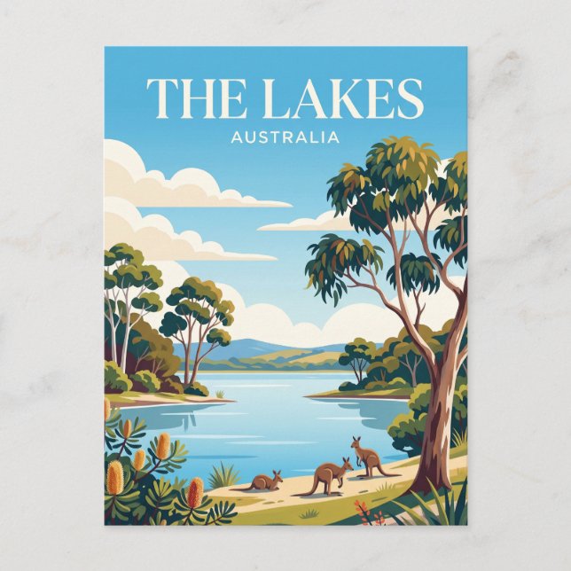 The Lakes National Park Australia Postcard (Front)
