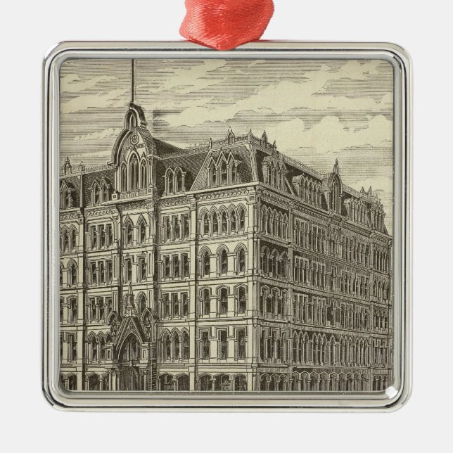 The Lakeside Building, Chicago Metal Tree Decoration (Front)