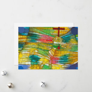 The Lamb, Infinity Dots by After Paul Klee Holiday Card