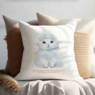 The Lamb Of God Illustration Baby Kids' Nursery Cushion