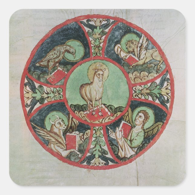 The Lamb of God Square Sticker (Front)