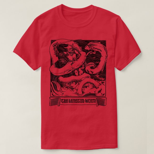 The Lambton WormEnglish Folklore Fairy Tale Tee  (Design Front)