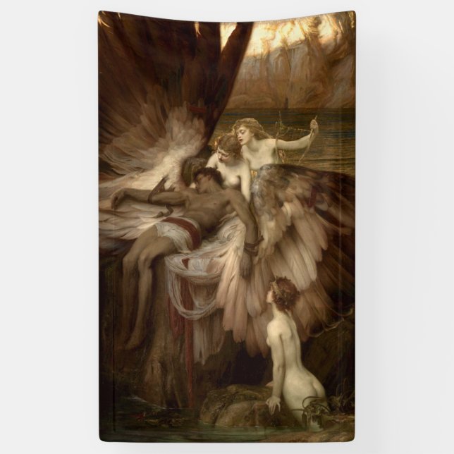 The Lament for Lcarus by Herbert Draper 1898 Banner (Vertical)