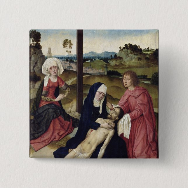 The Lamentation, c.1455-60 15 Cm Square Badge (Front)