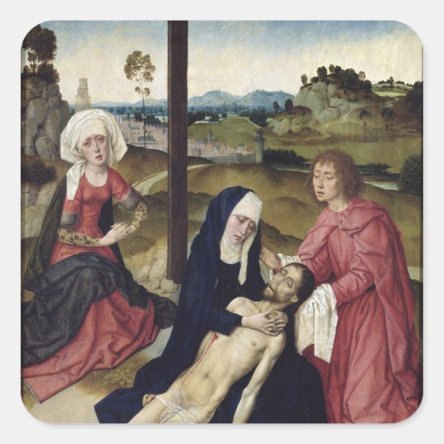 The Lamentation, c.1455-60 Square Sticker (Front)