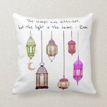 The Lamps Rumi Throw Pillow