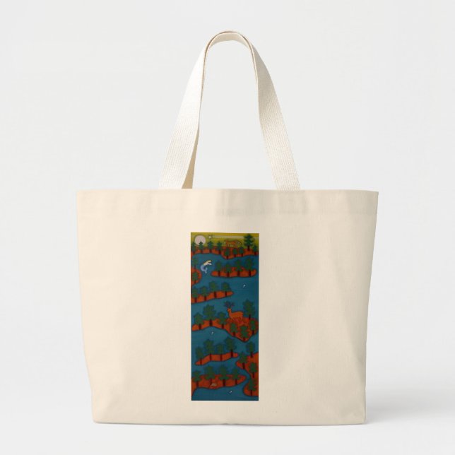 The Land of One Thousand Islands 2007 Large Tote Bag (Front)