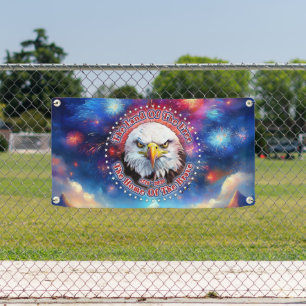 The Land Of The Free Home Brown Eagle Fireworks M Banner