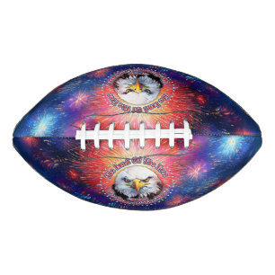 The Land Of The Free Home Brown Eagle Fireworks M Football