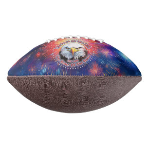 The Land Of The Free Home Brown Eagle Fireworks M Football