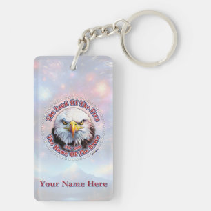The Land Of The Free Home Brown Eagle Fireworks M Key Ring